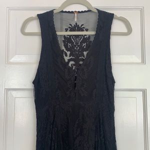 Free People Black Lace Dress